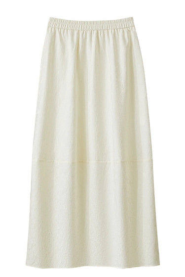 Loose Elegant Solid Lantern Skirt with Elastic Waistband