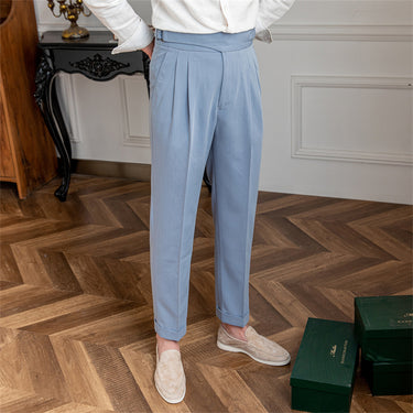 Pleated Buttoned Trousers