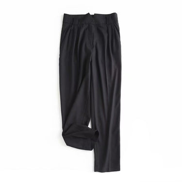 Flannel Straight-Leg Trousers