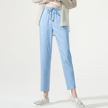 Lightweight Loose Straight-Leg Carrot Jeans