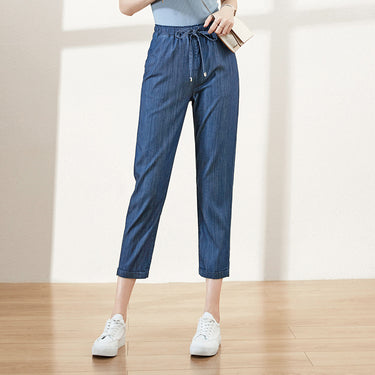 Lightweight Loose Straight-Leg Carrot Jeans