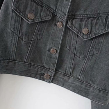 Classic Black Denim Jacket