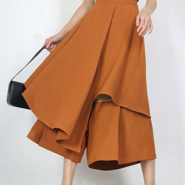 Women's Mid-Length Layered Ruffle Irregular Skirt