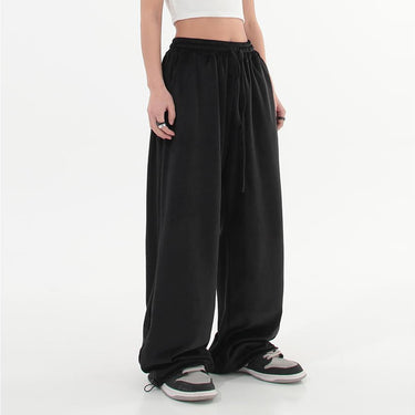 American High Street Gold Velvet Wide Leg Pants Women's High Waist