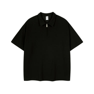 Zip-Up Polo Shirt