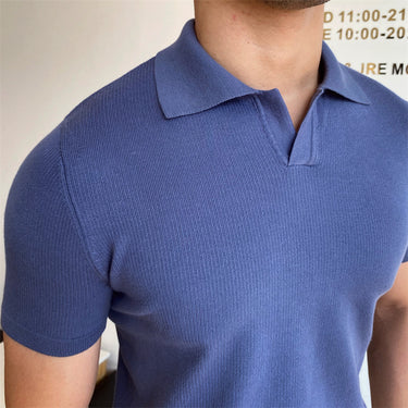 V-Neck Short Sleeve Polo Shirt