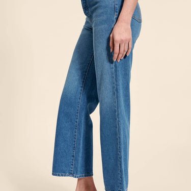 Loose High Waist Straight Retro Jeans