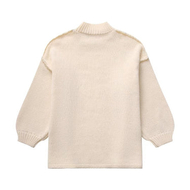 Elegant Crew Neck Lightweight Sweater