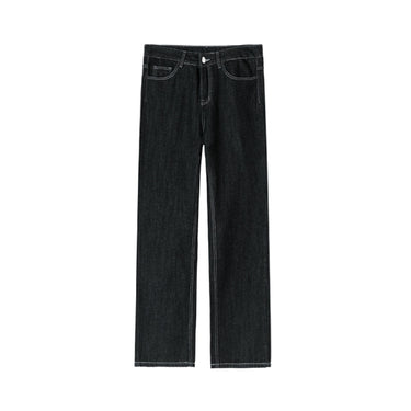 Versatile Loose-Fit Straight Jeans