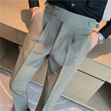 Tapered Button Pants