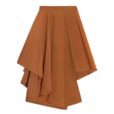 Women's Mid-Length Layered Ruffle Irregular Skirt