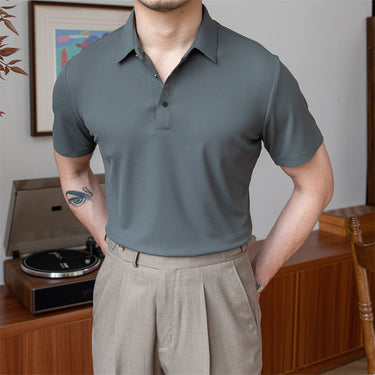 Silky Non-Iron Draped Polo