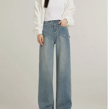 Fashion Personality Wide Leg Jeans For Women