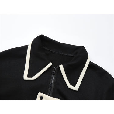 Fashion Collar Zipper Design Sense Niche Top