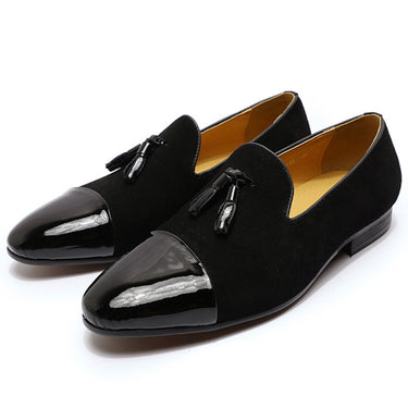 Leather Loafers with Toe Cap