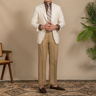 Breathable Casual Retro Half-Lined Suit