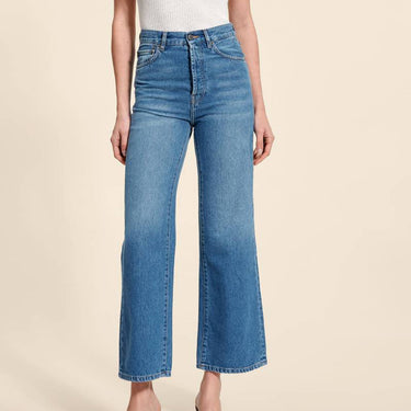 Loose High Waist Straight Retro Jeans