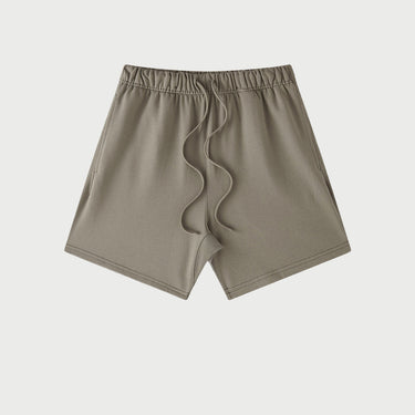 Solid Linen Blend Shorts