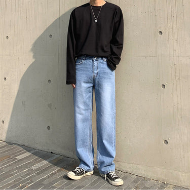 Vintage Loose Straight-cut Jeans