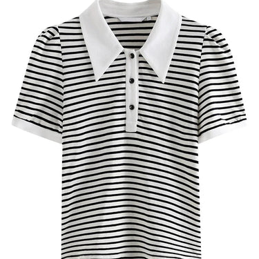 Striped Polo Neck Shirts