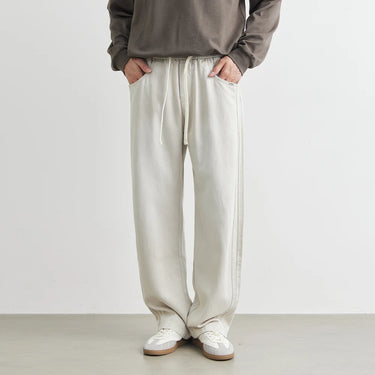 Casual Straight Wide-Leg Vertical Pants