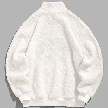 Sherpa Fleece Turtleneck Hoodie Pullover