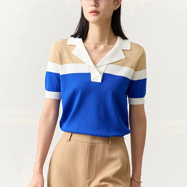 Loose Fit Polo Shirt with Short Sleeves