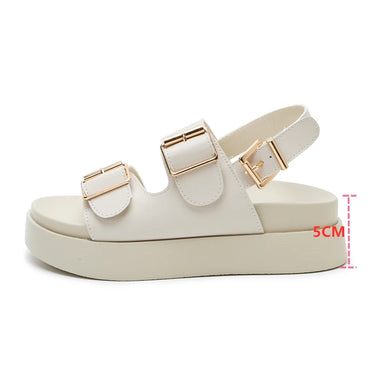 Thick-Sole Open-Toe Sandals