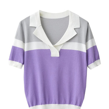 Loose Fit Polo Shirt with Short Sleeves