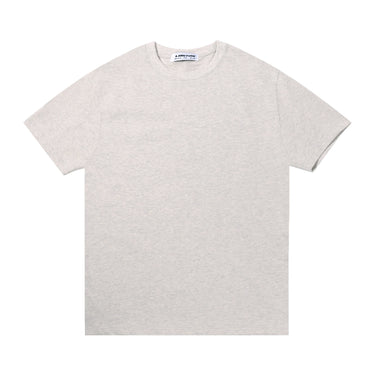 Thickened Pure Cotton T-Shirt with Threaded Round Neck