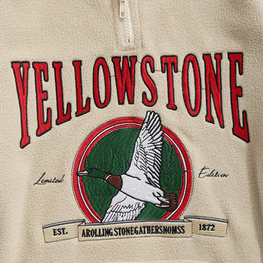 Yellowstone Quarter-Zip Stand Collar Pullover Sweatshirt