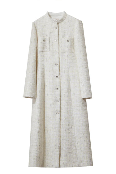 Hooded Wool Coat – Two-Way Wear with PU Leather Splicing & Zipper Detail