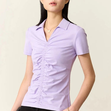 Slim Fit V-Neck Polo Shirt