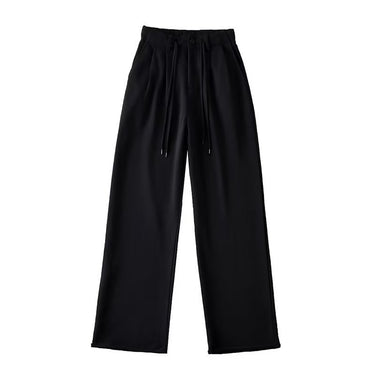 High-Waist Drawstring Wide-Leg Sweatpants