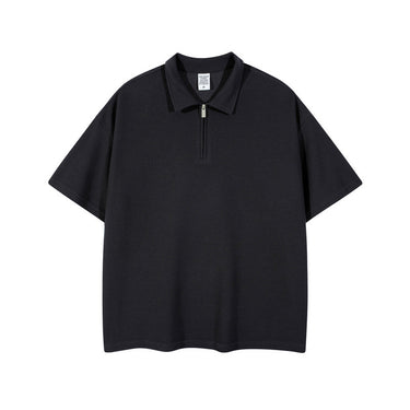 Zip-Up Polo Shirt