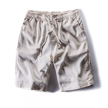 Mid-waist Linen Shorts