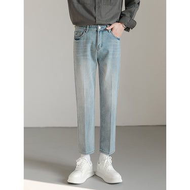 Versatile Cropped Jeans for Men