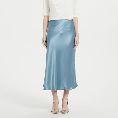 Satin High-Waist Hip-Wrapped Fishtail Skirt