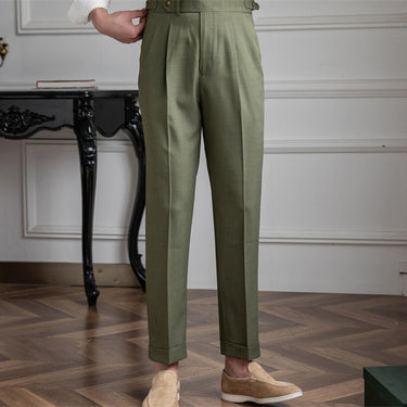 Vintage High-Waisted Pants with Breathable Fabric