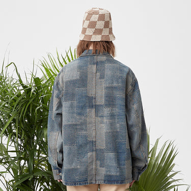 Plaid Denim Jacket