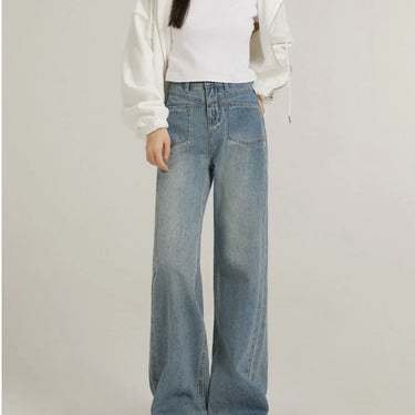 Fashion Personality Wide Leg Jeans For Women