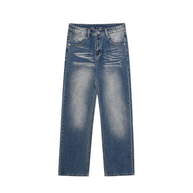 Oversize Washed Straight Jeans