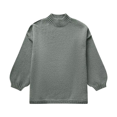 Elegant Crew Neck Lightweight Sweater