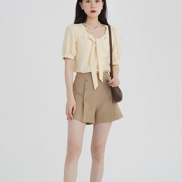 A-Line Pleated Shorts