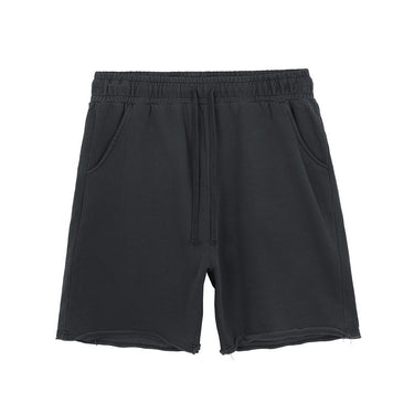 Retro Cotton Shorts with Loose Edge